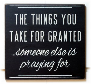 take for granted